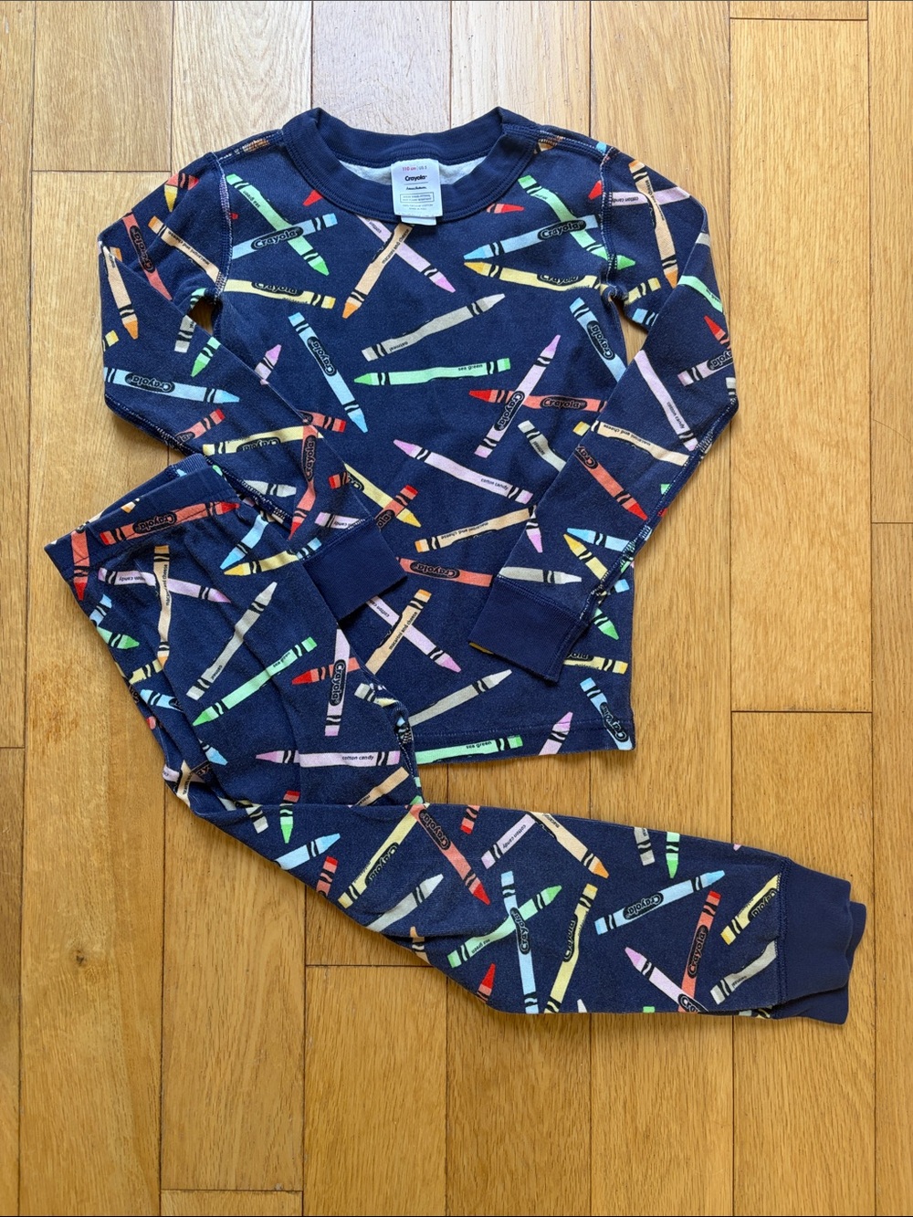 Hanna Andersson🖍️Navy Crayon Print Two-Piece Set
